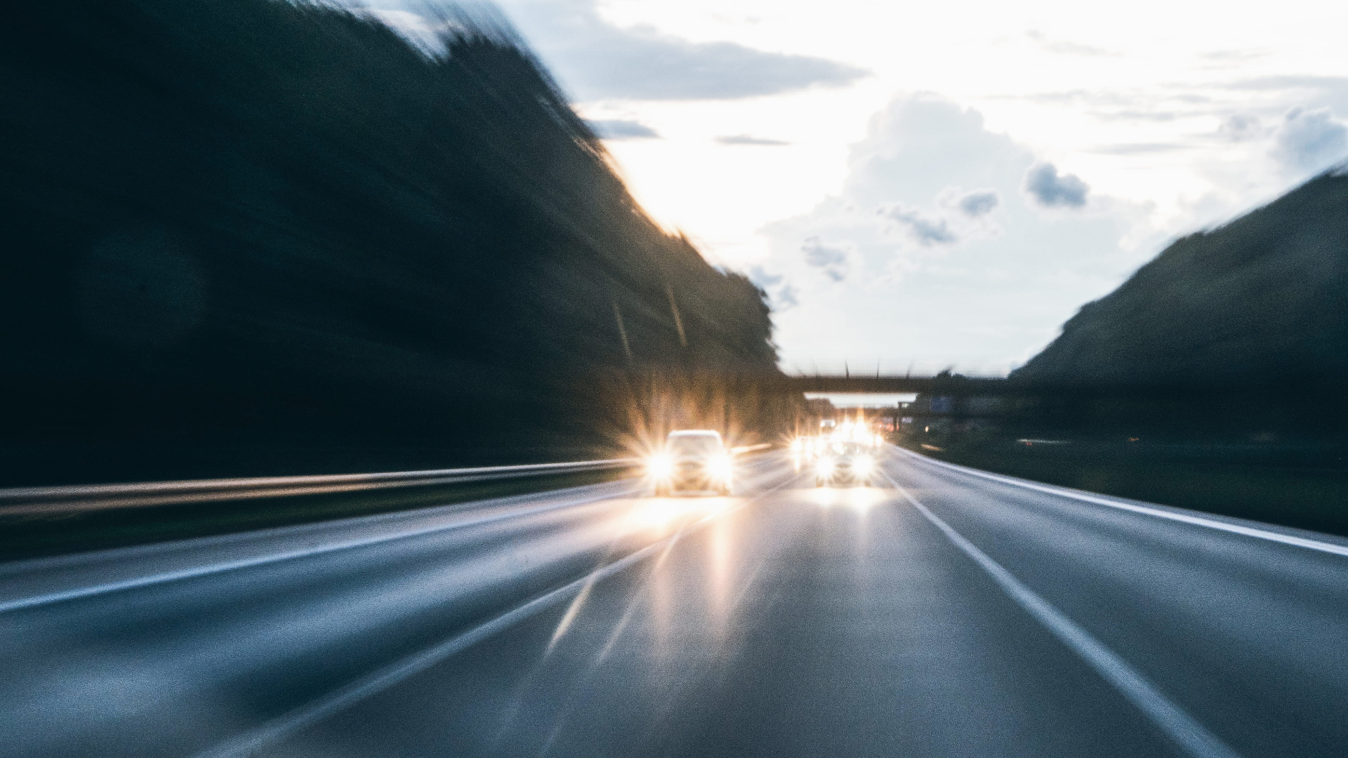 A photograph of a clear motorway.